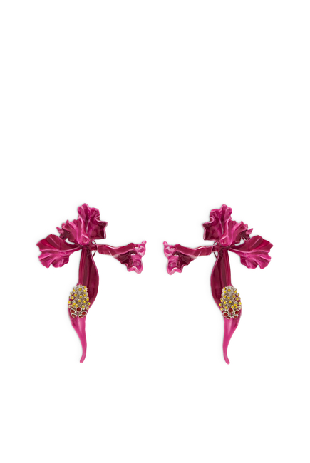 Future Floral Large Earrings